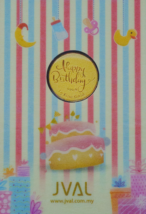 1G 999.9% GOLD COIN (HAPPY BIRTHDAY)