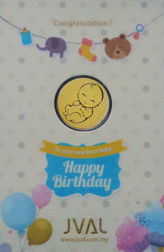1G 999.9% GOLD COIN (HAPPY BIRTHDAY)